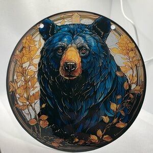 Suncatcher Acrylic Black Bear Wildlife Decor 6” Wall Decor New Gifts